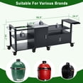 thumbnail image 3 of Outdoor Grill Cart for Large Big Green Egg and 28"/36" Blackstone Griddle, 3 of 9