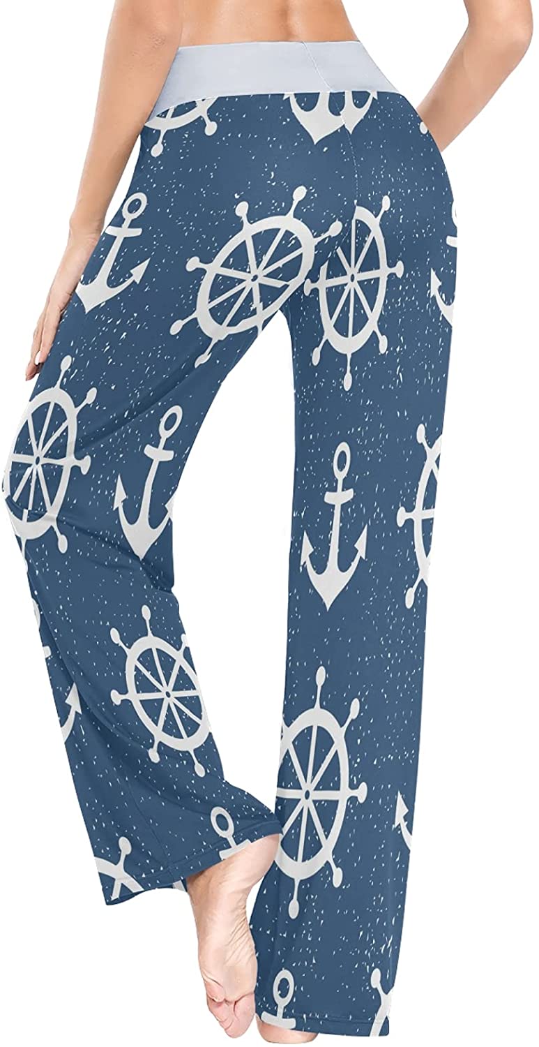 Nautical Wheel Anchor Women's Pajama 