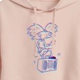 thumbnail image 3 of Hey Arnold! - 3D Arnold - Juniors Cropped Pullover Hoodie, 3 of 5