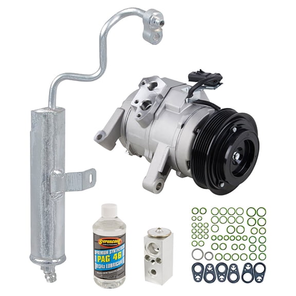 For Jeep Commander 2006 2007 AC Compressor w/ A/C Repair Kit - BuyAutoParts