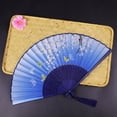 thumbnail image 4 of TIELUTT Handheld Paper Fan Set Chinese Ancient Style Decorative Fans Party Decorations for Men Decorations for Adult Birthday Party First Party Decorations Small Hand Fan Foldable Party Ceiling Decor, 4 of 5