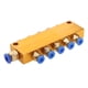 thumbnail image 1 of Distribuidor de aceite lubricante ajustable con pistón, bloque de colector de 6 mm de entrada y 4 mm de salida 5 vías, 1 of 7