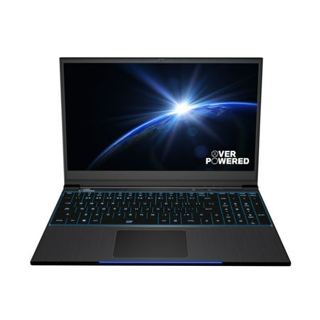OVERPOWERED Gaming Laptop 15+, 2 Year Warranty, 144Hz, Intel i7-8750H, NVIDIA GeForce GTX 1060, Mechanical LED Keyboard, 256 SSD, 1TB HDD, 16GB RAM, Windows