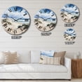 thumbnail image 4 of Designart "Dune Dreams Beach Photo I" Nautical & Beach Oversized Wall Clock, 4 of 5