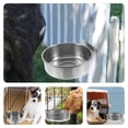thumbnail image 4 of FOMIYES Plato Para Perro Y De Inoxidable Fácil De Limpiar Con Base Antideslizante Y Color Plata, 4 of 7