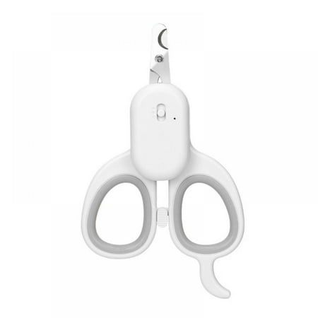 

Pet Cats Dogs USB Charging Blood-proof Line LED Light Toenails Scissors