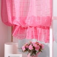 thumbnail image 4 of Cortinas Cortas Para De Cortinas De Ventana Para Dormitorio De Cortinas De Ventana Rojo rosado perfecl Cortinas de la ventana corta, 4 of 8