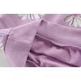 thumbnail image 6 of POPTEM Toddler Girls Clothes 2-Piece Outfits Floral Print Tops and Leggings Sets Purple 3T, 6 of 8