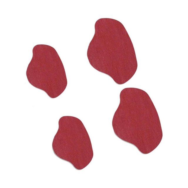 Baohd Chaussure Talon Semelles Talon Réparation Talon Bâton pour les Hommes et les Femmes Talons Hauts Vin Rouge