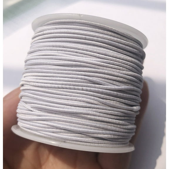 1 Roll Elastic string for Bracelets,Necklace,Beading and Sewing 25Yard 1mm Round