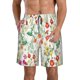 thumbnail image 1 of Balery Spring floral Traje de Baño Estilo Hawaiano para Hombre, Shorts de Secado Rápido con Bolsillos-Small, 1 of 6
