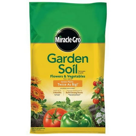 Miracle-Gro Flowers & Vegetables Garden Soil, 0.75 Cu. Ft.