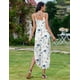 thumbnail image 4 of Vestido Zeagoo con tiras hawaianas, cuello en V, sin mangas, blanco S, 4 of 6