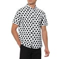 thumbnail image 4 of Lars Amadeus Polka Dots Shirt for Men's Summer Short Sleeves Dots Printed Dress Shirts, 4 of 5