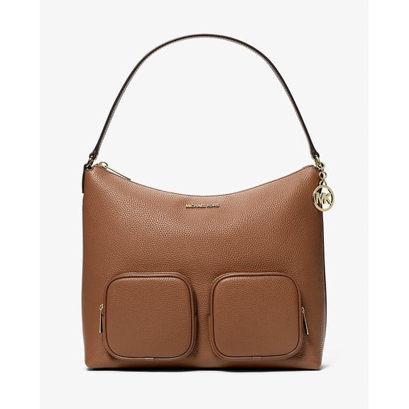 Michael Kors Women’s Merritt Large Pebbled Leather Cargo Shoulder Bag