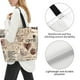 thumbnail image 3 of Disketp Abstract Coffee Pattern With Letters Bolsa Tote Estampada para Mujer, Bolso de Hombro y de Mano para Compras y Viajes, 3 of 8