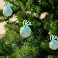 thumbnail image 4 of Surpdew Pastel Christmas Tree Ornaments 2Pcs Pink Yellow Blue Rainbow Shatterproof Xmas Hanging Ornaments For Tree Home Holiday Candyland Party Centerpiece Wreath Garland Decor D 3.15Inch, 4 of 6