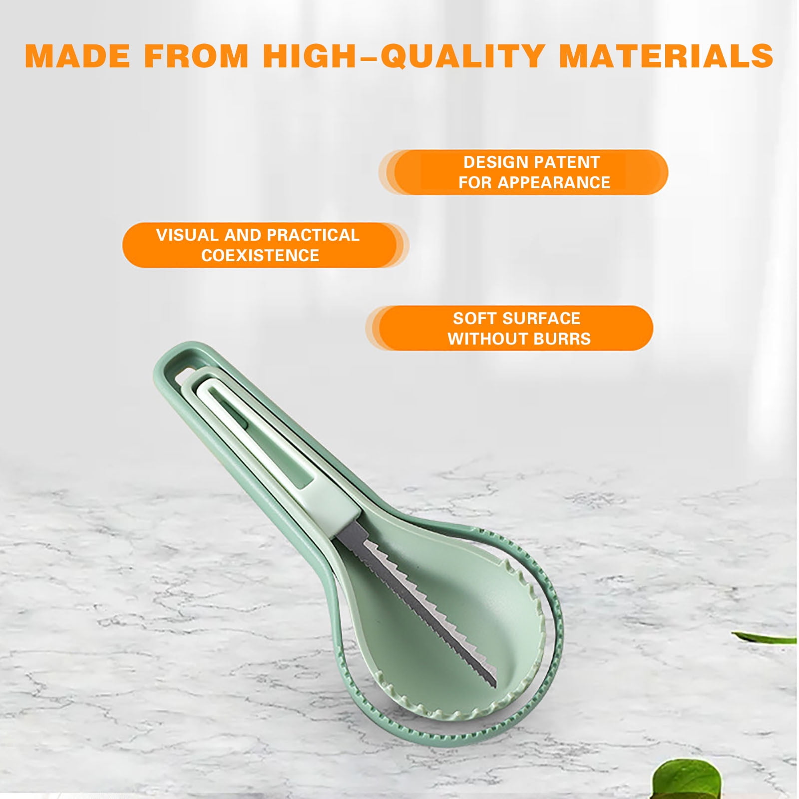Kit 3 Outils En Inox Pour évider Citrouilles Halloween - Cuillère à Pulpe Et Graines - Manche Confortable