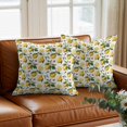 thumbnail image 3 of Summer Watercolor Lemon Throw Pillow Cover Fruit Leaf Texture Cotton Linen Cushion Cover Throw Pillow Case with Invisible Zipper for Couch Sofa Bed Chair Car 16x16 Inch, 3 of 14
