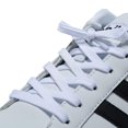 thumbnail image 2 of Cordones KURISET, planos, tejido fino, 2 pares, 76 cm, poliéster blanco, 2 of 4