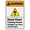 Warning Sign 2, variant on Warning Stealing From These Premises Will Lead To Arrest And Prosecution Sign 8"x12", Rustproof Aluminum Multicolor Metal Sign, Indoor Outdoor Use for Home Business Property