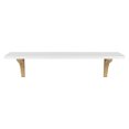 thumbnail image 2 of Kate and Laurel Corblynd Traditional Wood Wall Shelf, White/Gold 36", 2 of 6