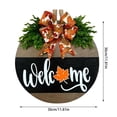 thumbnail image 1 of JJKBVCLO Themed 3D Pumpkin Leaf Door Sign Wall Décor Rustic Farmhouse Style, 1 of 4