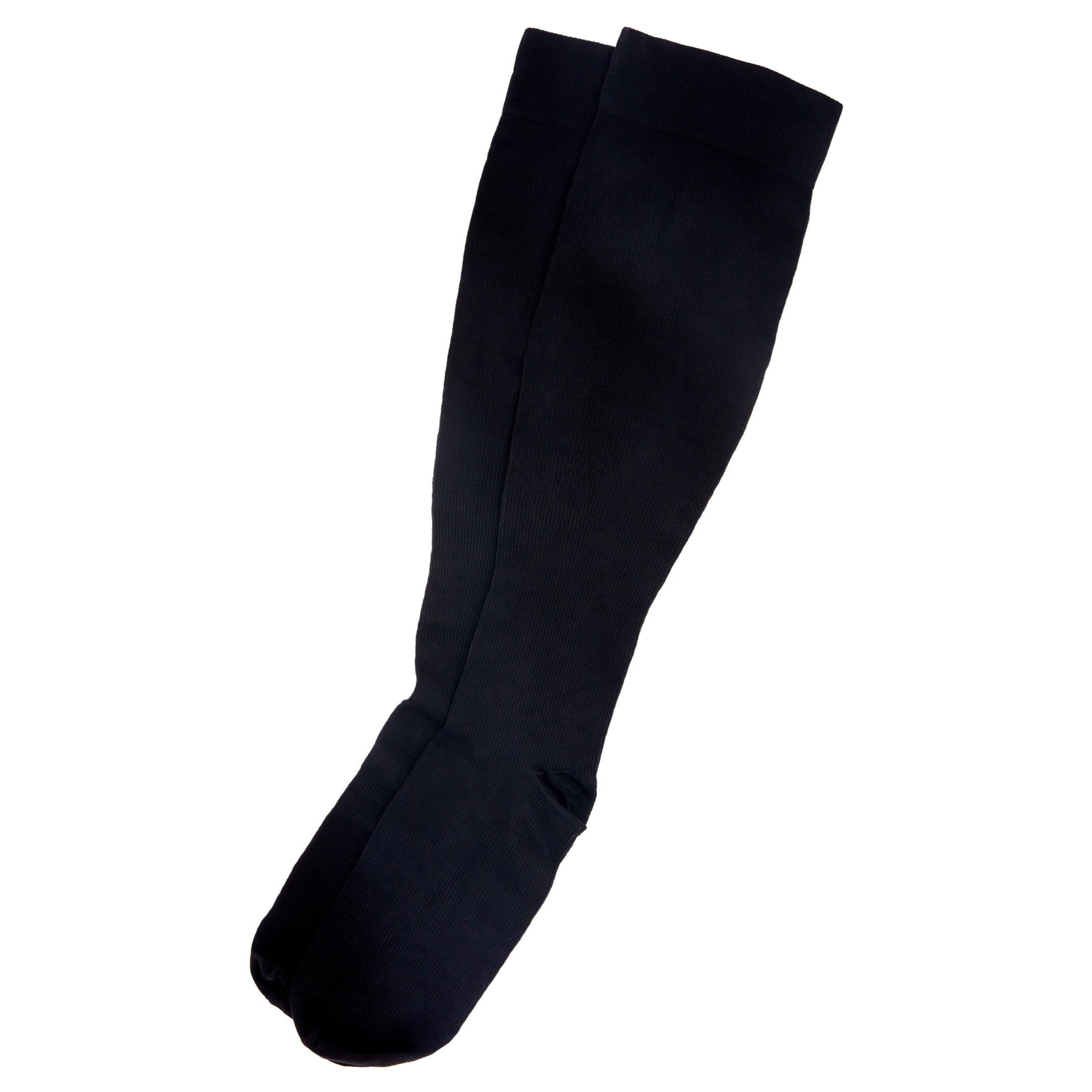 (3 pack) Skineez Hydrating Compression Socks, 10-20mmHg, Black, L/XL