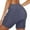 a-Grey27776, variant on VNKIDY Women's Solid Color Slim Fit Swim Shorts High Waist Stretchy Sports SwImsuit With Pockets For Summer Beach Water Activities Fashionable Swimwear