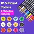 thumbnail image 4 of Chalky Crown Acrylic Markers 12 Pack, 4 of 4
