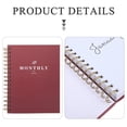 thumbnail image 3 of unbranded Notepad Para Agenda Con Cubierta Atractiva Y Papel De Calidad Color Rojo Oscuro, 3 of 6