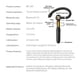 thumbnail image 5 of Inteprter Auriculares de 1 pieza, auriculares con Control de voz compatibles con Bluetooth, botón táctil, 10 horas de tiempo de reproducción Type2 NO2, 5 of 6