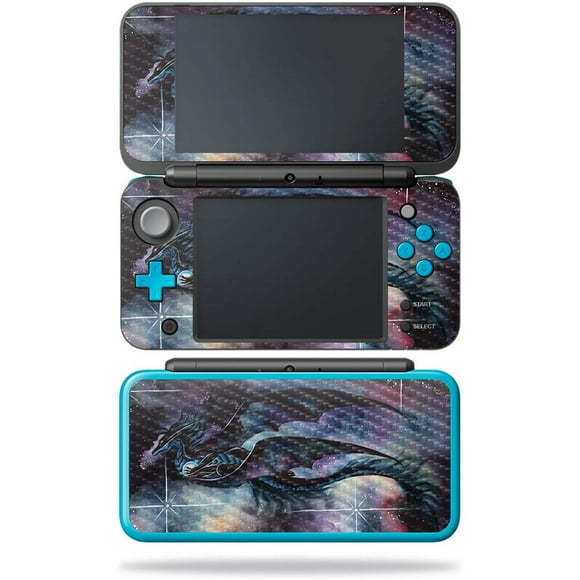 MightySkins Carbon Fiber Skin for Nintendo New 2DS XL - Purple Moon | Protective, Durable Textured Carbon Fiber Finish | Easy to Apply, Remove, and Change Styles | Made in The USA