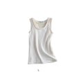 thumbnail image 4 of Qarigey Ropa interior gruesa, lencería para niñas, sin mangas, chaleco cálido con fondo, cuello para mujeres, diseño Simple, capa base Prendas para la parte del cuerpo Blanco Qarigey AP013488-04, 4 of 6