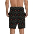 thumbnail image 2 of Yiaed Red Poker for Men's Soft Sleep Pajama Short Lounging Pajama Shorts-Large, 2 of 8