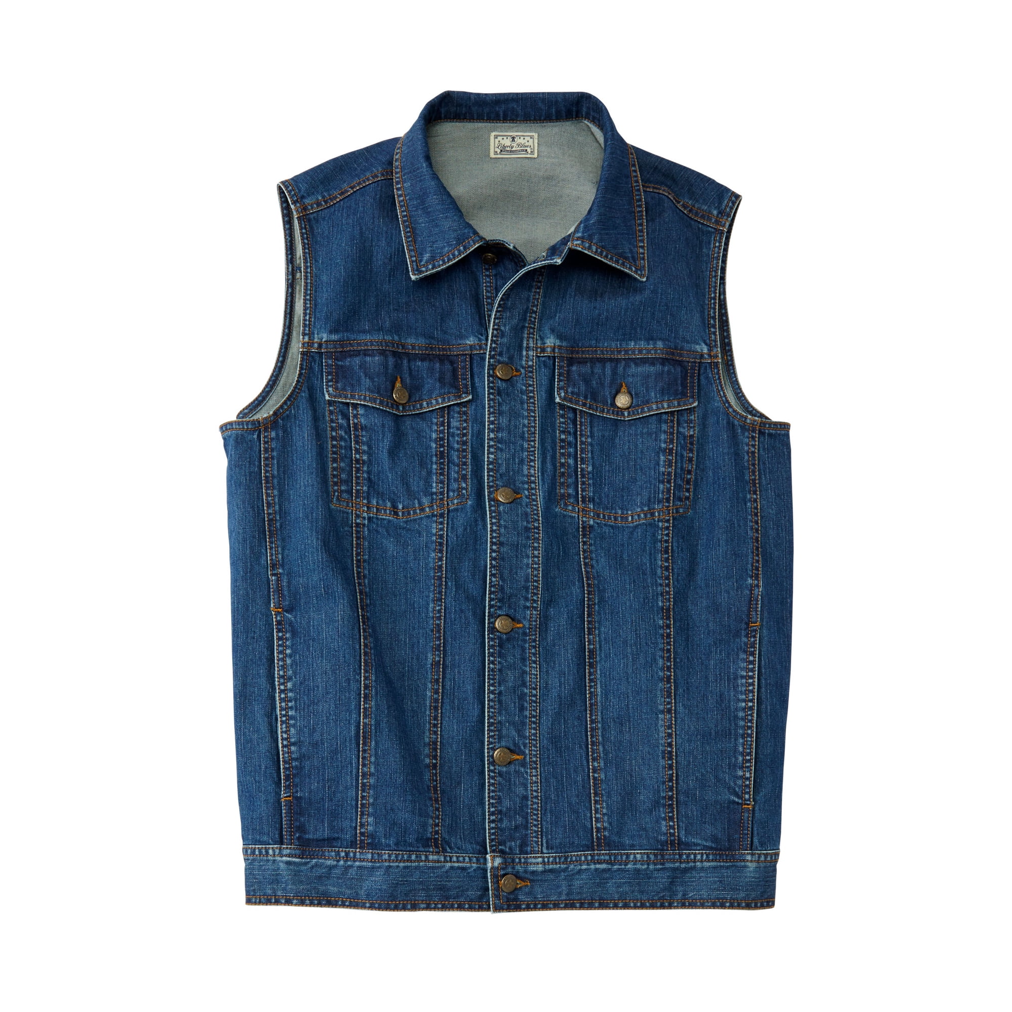 Liberty Blues Men's Big & Tall Denim Vest