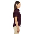 thumbnail image 2 of ASH CITY - CORE 365 78194 LADIES' OPTIMUM SHORT-SLEEVE TWILL SHIRT, XS, BURGUNDY, 2 of 3