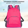 thumbnail image 2 of hulanddfd Backpack Foldable Waterproof Backpack with Front Zipper Pocket 12.6"x16.14"x4.72" Fluorescent Color Daypack for Camping Travel Hiking Gift for men and women Pink, 2 of 10