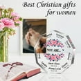 thumbnail image 7 of Acrylic Keepsake Decorative Signs Christian Gifts, Birthday Gifts for Women Inspiration Gifts Religious Gifts Spiritual Gifts Catholic Gifts Personalized Gifts for Women Her Mom Female, 7 of 7