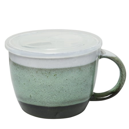 Cup Including Lid - 29 oz Soup Cup with Vented Lid, Turquoise