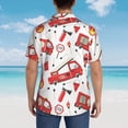 thumbnail image 6 of Goofa Fire Truck Hawaiian Shirt for Men, Unisex Summer Beach Casual Short Sleeve Button Down Shirts,Aloha Tropical Floral print shirt-3X-Large, 6 of 9