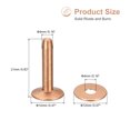 thumbnail image 2 of Unique Bargains 10 Set 12x4x21mm Solid Copper Rivets and Burrs Leather Fastener, Copper Tone, 2 of 5