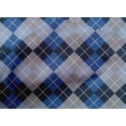 thumbnail image 4 of oneOone Cotton Poplin Blue Fabric Argyle Check Fabric For Sewing Printed Craft Fabric By The Yard 42 Inches Wide, 4 of 4