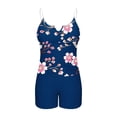 thumbnail image 5 of Mceream Women's Oversized Casual Solid Color Split Tank Top with Chest Cushion Swimsuit Set Blue XXXXXL, 5 of 6