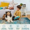 thumbnail image 4 of Haperlare Contemporary Hallway Runner Rugs Washable Low Pile Abstract Runner Rugs for Entryway Laundry Throw Rugs Glod Blue Oil Painting Runner Rug,2'x6', 4 of 7