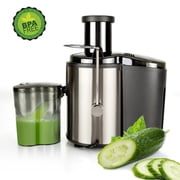 800W Centrifugal Juicer with 3" Large Feed Chute, 30oz BPA-Free Juice Cup, 50oz Pulp Container, 110V, Safety Lock & Overheat Protection, Black