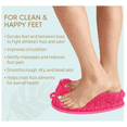 thumbnail image 4 of Foot Scrubber Massager Shower Mat - Pink, 4 of 5