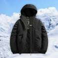 thumbnail image 2 of sususu Men's Insulated Hooded with Heating Technology for Extreme Cold Weather and Comfortable Outdoor Activities - Black, 2 of 5