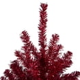 thumbnail image 4 of Northlight 4.5' Metallic Red Tinsel Artificial Christmas Tree - Unlit, 4 of 5