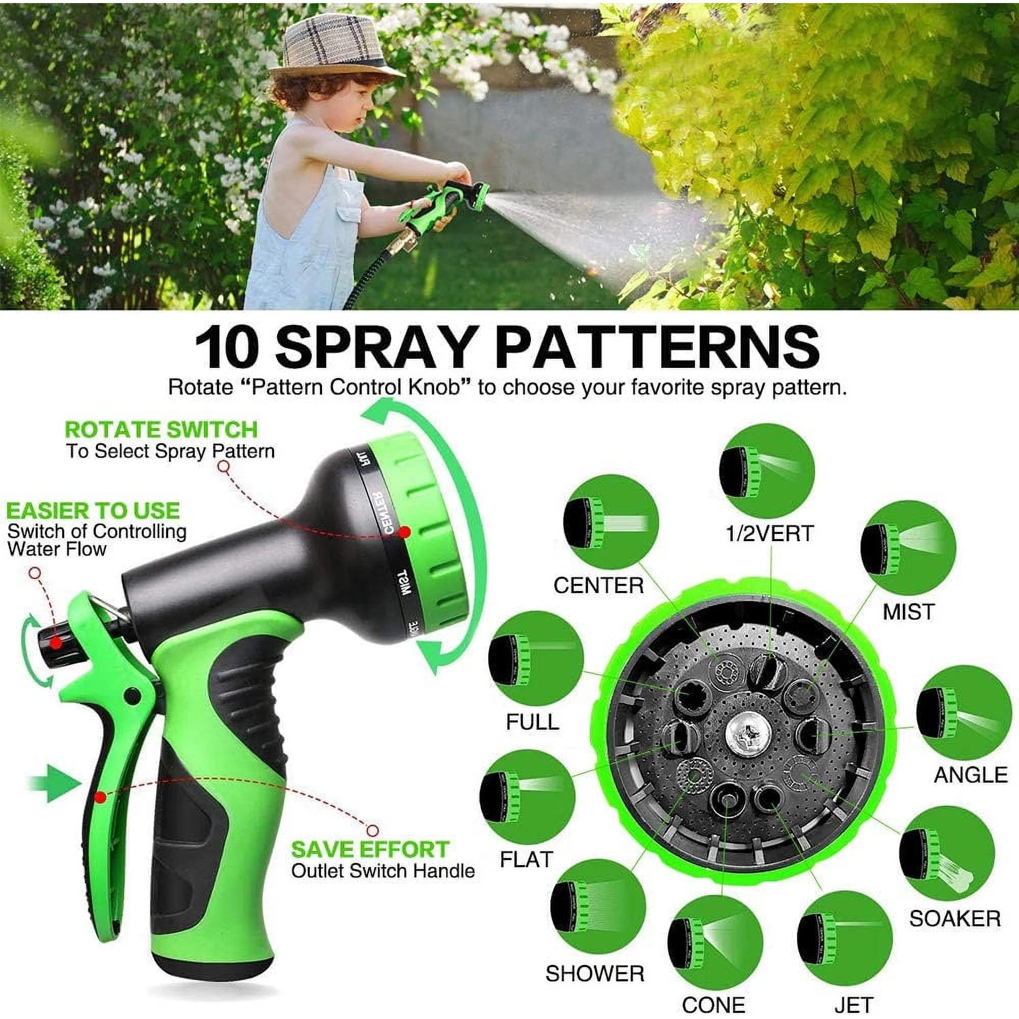 25ft Expandable Garden Hose with Brass Fittings photo 4